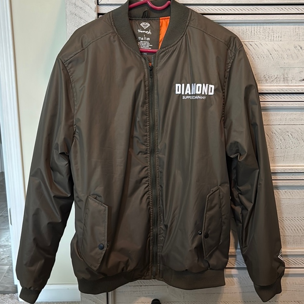Diamond Supply Co. Men's Brown Bomber Jacket